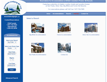 Tablet Screenshot of mountainlodgingbc.ca